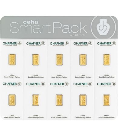10 x 1g Smartpack C.Hafner LBMA